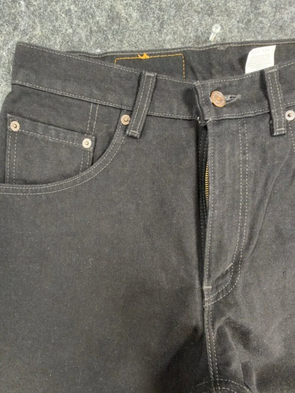 Levis 560 Jeans Mens W31 L34 Black Cotton Loose Tapered Vintage 1996 Made in USA